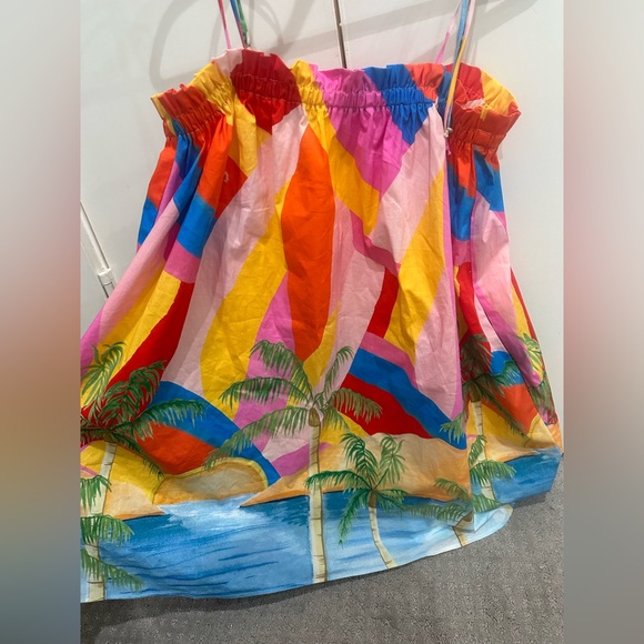 Show me your Mumu small angel mini dress. Rainbow color. - Picture 3 of 6
